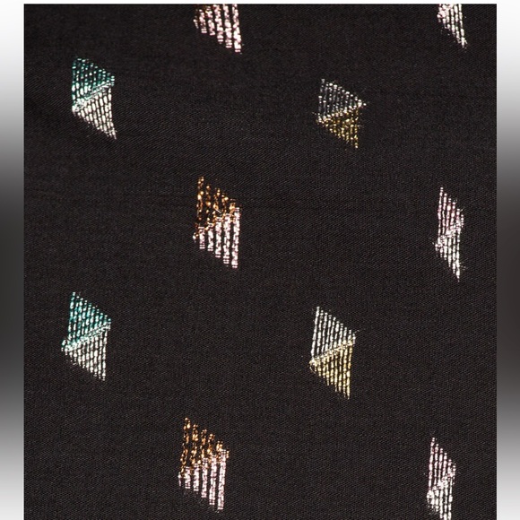 NWT Veronica Beard Alia dress size 6 black with colorful metallic party dress - Picture 10 of 14